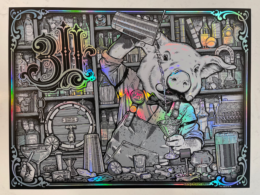 311, Bar Pig Rainbow Foil AE #2/25